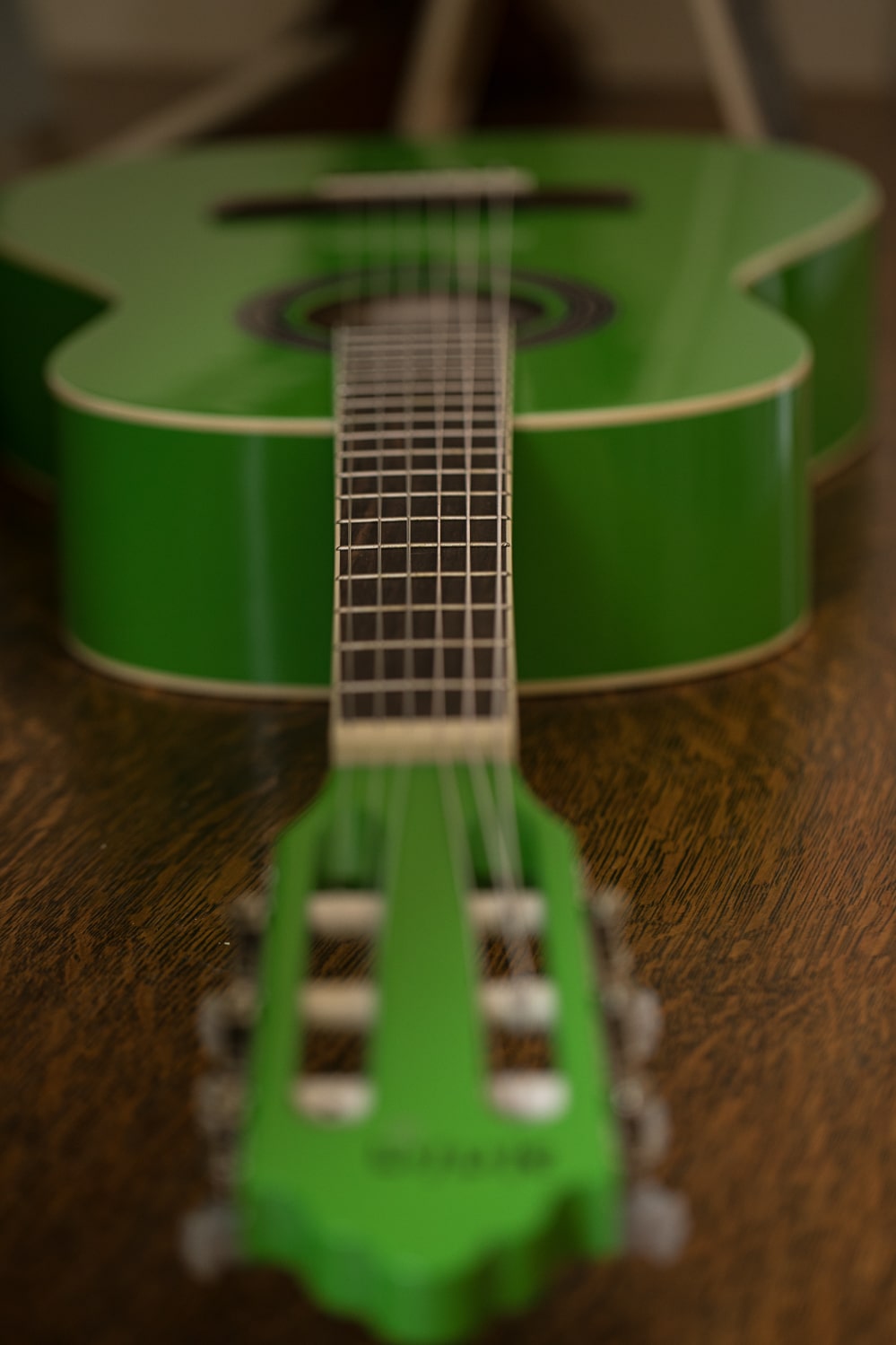 Green Guitar as sign in item