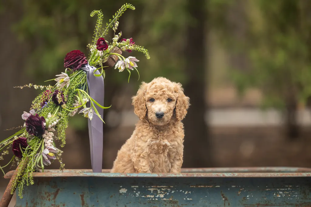 Dog Maternity and Newborn puppy photos: Mama Bee and the Wildflower litter, photo 56 of 67